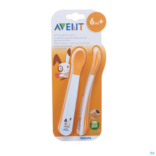 AVENT CUILLERES EMBOUT SOUPLE +6 M