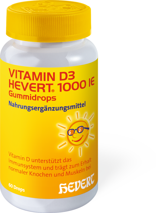 VITAMIN D3 HEVERT 1000 UI GOMMES