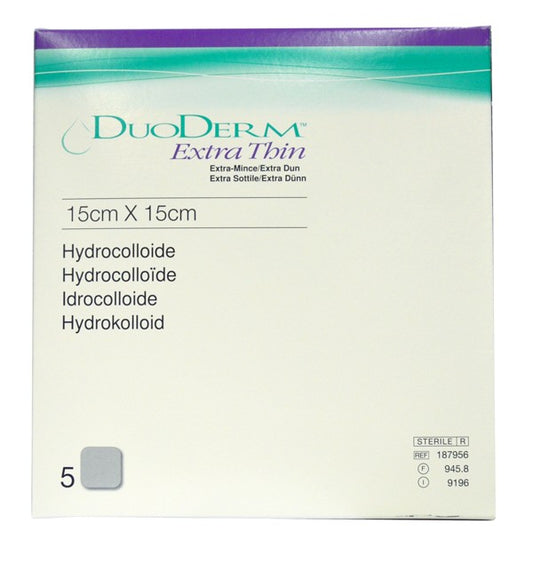 DUODERM EXTRA MINCE 15*15 CM 5 PL 187956