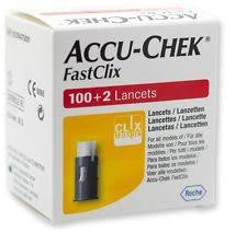 ACCUCHEK FASTCLIX 102 LANCETTES