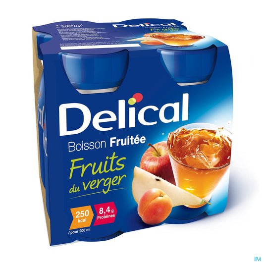 DELICAL BOISSON FRUIT VERGER 4*200 ML