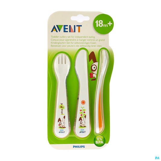 AVENT CUILLERE FOURCHETTE COUTEAU 18M+