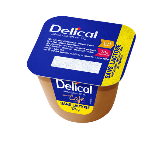 DELICAL CREME SANS LACTOSE CAFE 125G