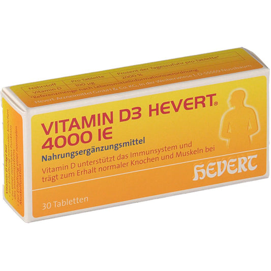 VITAMIN D3 HEVERT 4000 IE 30 CPR