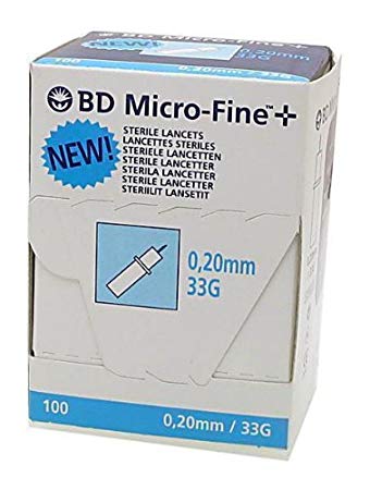 BD LANCETS MF+ 33G 0,20 MM A 100 326177