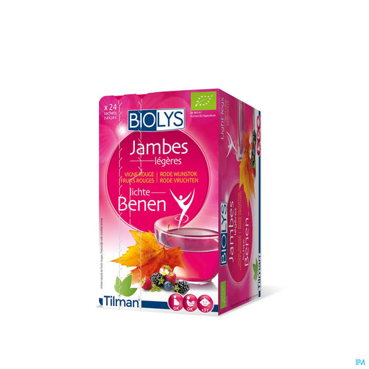 BIOLYS VIGNE ROUGE/FRUITS ROUGES 24 SACH