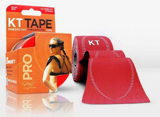 KT TAPE PRO 5M 20 PRECUT STR RAGE RED