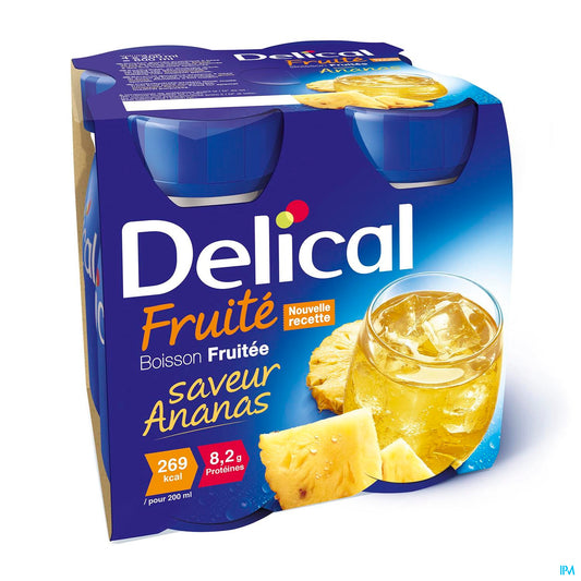 DELICAL BOISSON FRUITEE ANANAS 4*200 ML