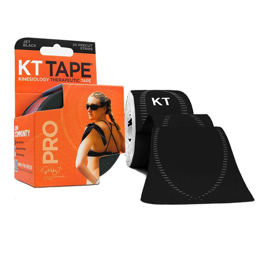 KT TAPE PRO 5M 20 PRECUT STR JET BLACK