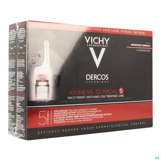 DERCOS AMINEXIL CLIN 5 MEN 21 AMP*6 ML