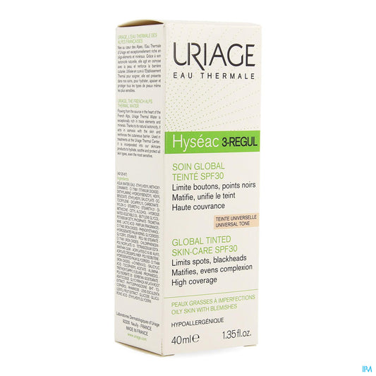 URIAGE HYSEAC 3REG GLOB TEINT SPF30 40ML