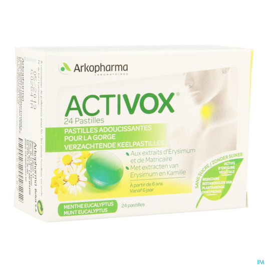 ACTIVOX MENTHE EUCALYPTUS 24 PAST