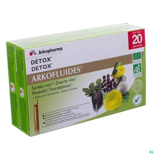 Arkofluide Detox Bio Unicadoses 20 Rempl.2622074