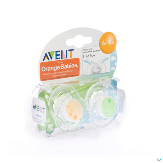 AVENT SUC SIL FREE FLOW TEND DBL 6-18 M
