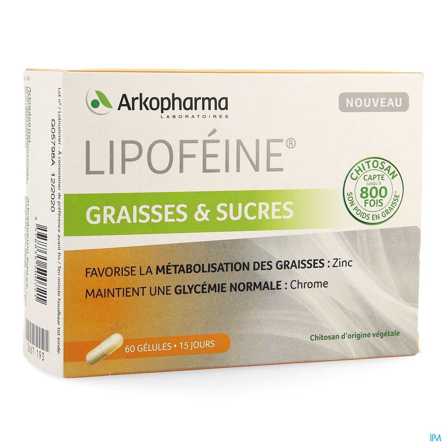 LIPOFEINE GRAISSES ET SUCRES 60 CAPS