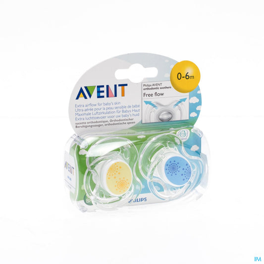 AVENT SUC SIL FREE FLOW TEND DBL 0-6 M