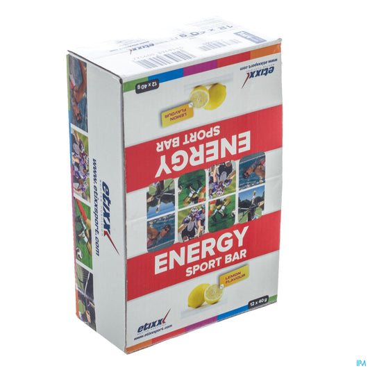 ETIXX ENERGY SPORT BAR LEMON 12*40 G