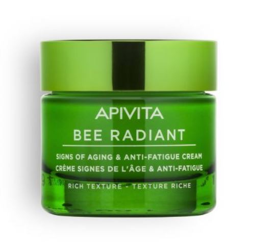 APIVITA BEE RADIANT CREME ANTI-ÂGE ET ANTI-FATIGUE- TEXTURE RICHE 50ML