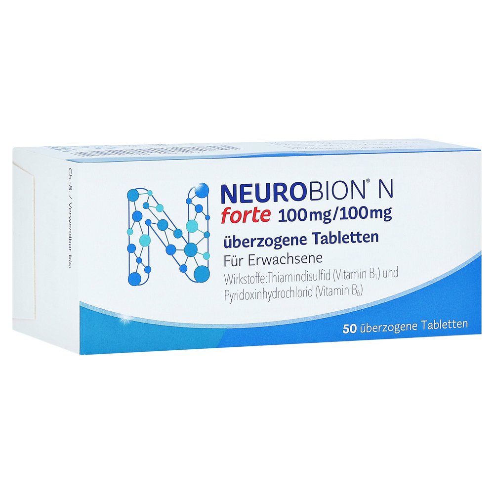 Pack De 6 Neurorubine Forte - Vitamines B1, B6, B12 Pour Les Nerfs - Naturel & Suisse