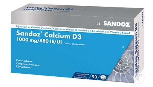 Calcium D3 1000MG/880IE 90cp Sandoz