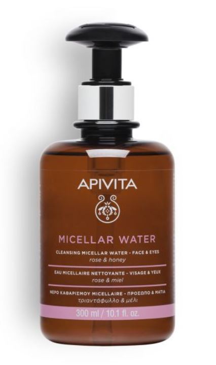 APIVITA CLEANSING EAU MICELLAIRE NETTOYANTE - VISAGE & YEUX 300 ML