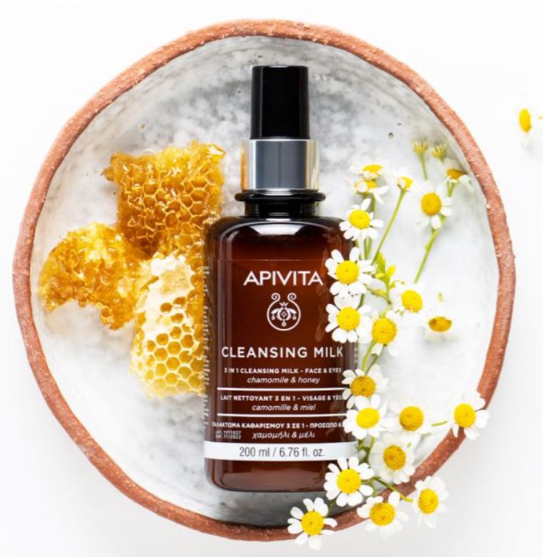 APIVITA CLEANSING LAIT NETTOYANT 3 EN 1 - VISAGE & YEUX 200 ML