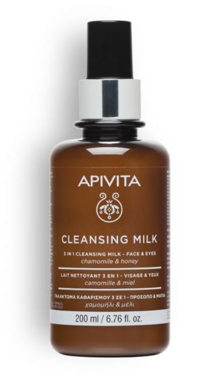 APIVITA CLEANSING LAIT NETTOYANT 3 EN 1 - VISAGE & YEUX 200 ML