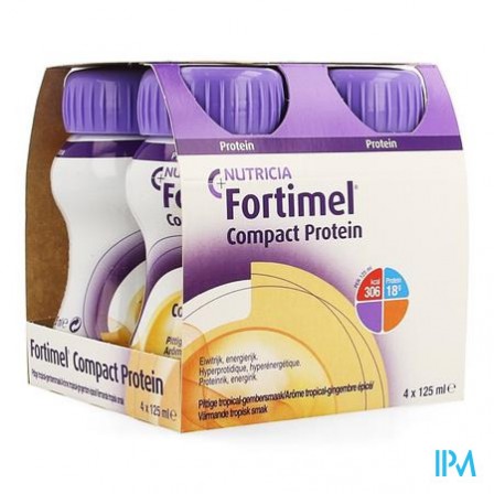 FORTIMEL COMPACT PROT TROP-GING 4*125 ML