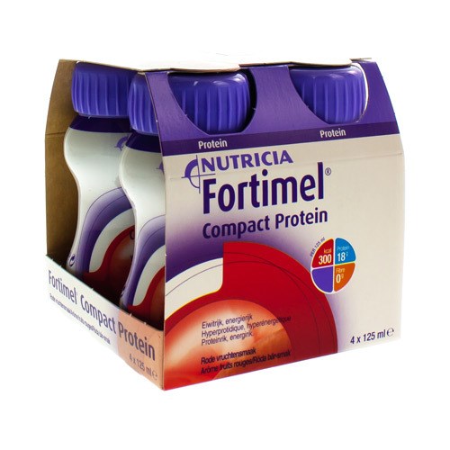 FORTIMEL COMPACT PROT FR ROUGES 4*125 ML