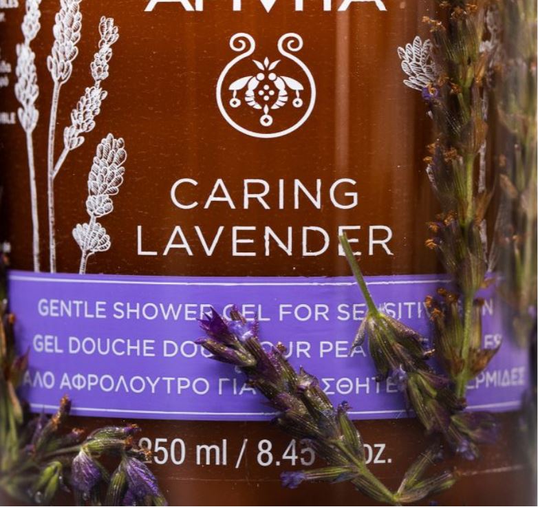 APIVITA CARING LAVENDER GEL DOUCHE DOUX POUR PEAUX SENSIBLES 250ML