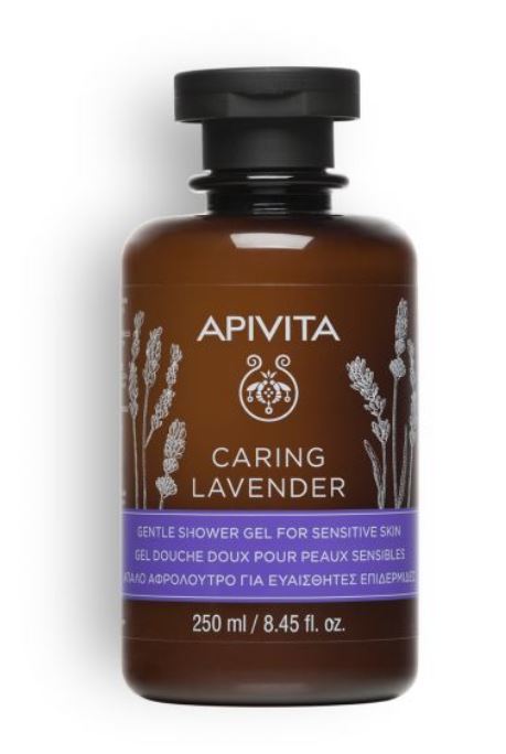 APIVITA CARING LAVENDER GEL DOUCHE DOUX POUR PEAUX SENSIBLES 250ML