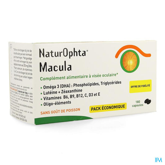 NATUROPHTA MACULA NF 180 CAPS