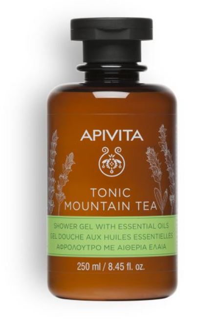 APIVITA GEL DOUCHE TONIC AUX HUILES ESSENTIELLES THÉ DES MONTAGNES 250 ML