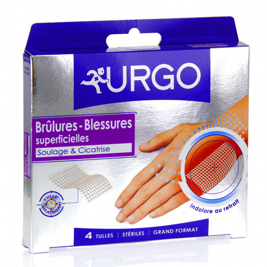 URGO BRULURES 4 PANS GRANDS