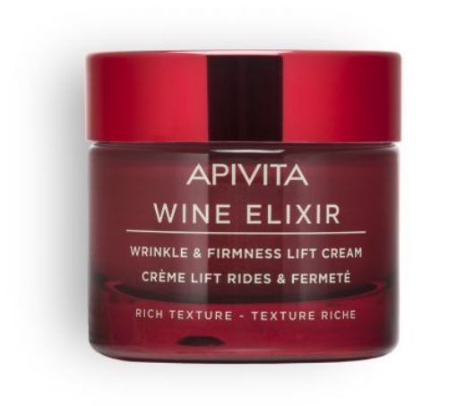 APIVITA WINE ELIXIR CRÈME LIFT RIDES & FERMETÉ - TEXTURE RICHE 50 ML
