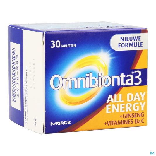 OMNIBIONTA 3 ALL DAY ENERGY 30 TABS