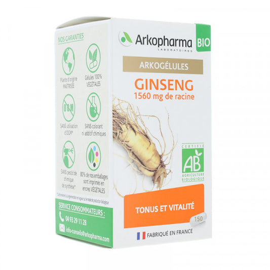 ARKOGELULES GINSENG BIO 150 GEL