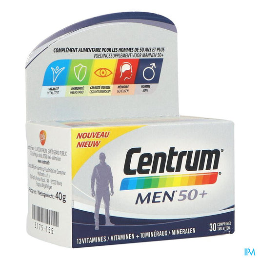CENTRUM GENDER MEN 50+ FCT 30 CPR