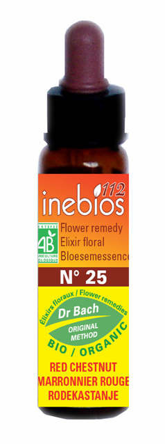 BACH 112 INEBIOS RED CHESTNUT 10 ML 25