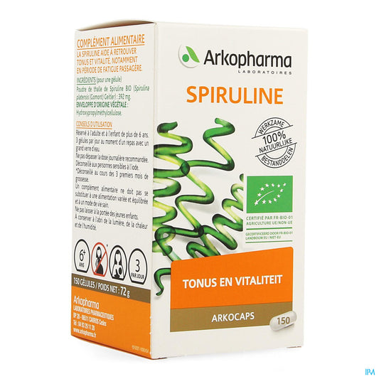 ARKOGELULES SPIRULINE BIO 150 GEL