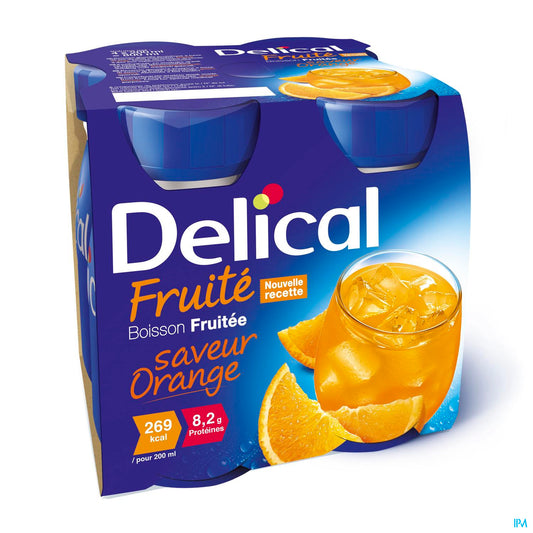 DELICAL BOISSON FRUITEE ORANGE 4*200 ML