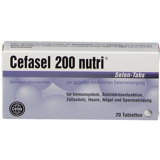 CEFASEL 200 NUTRI SELEN 20 TABS