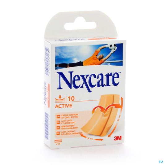 NEXCARE ACTIVE STRIPS BOX 10CM * 6CM