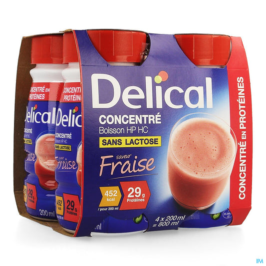 DELICAL CONCENTRE FRAISE 4*200 ML