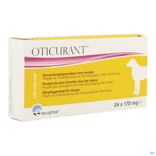 OTICURANT PDRE AURICULAIRE 24*0,17 G VET