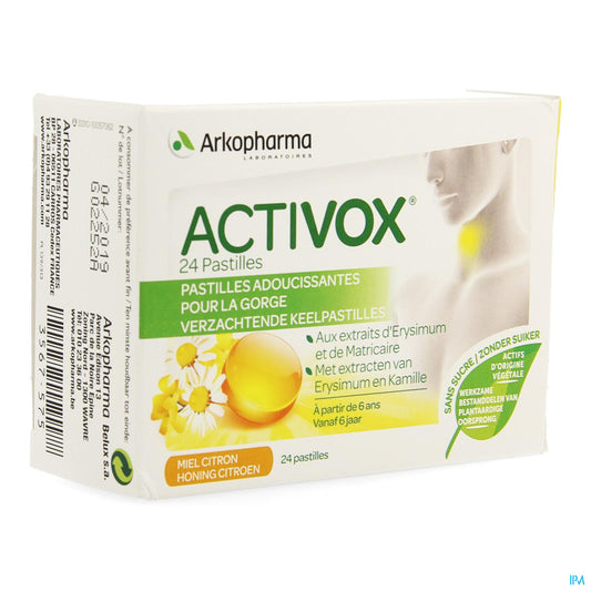ACTIVOX MIEL CITRON 24 PAST