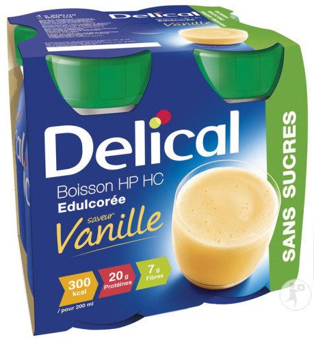DELICAL BOISSON HP/HC EDUL VANILLE 4*200
