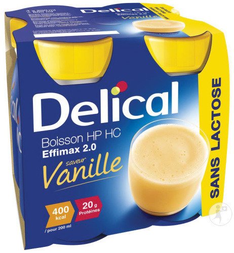 DELICAL EFFIMAX 2.0 VANILLE 4*200 ML