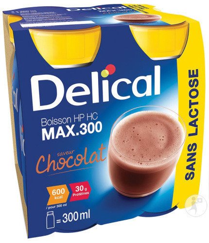 DELICAL MAX 300 SS LACTOSE CHOCO 4*300ML