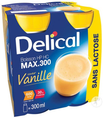 DELICAL MAX 300 SS LACTOSE VANILLE 4*300